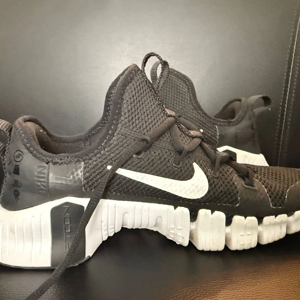 Nike Free Metcon 3 Black White Trainers - Picture 4 of 16